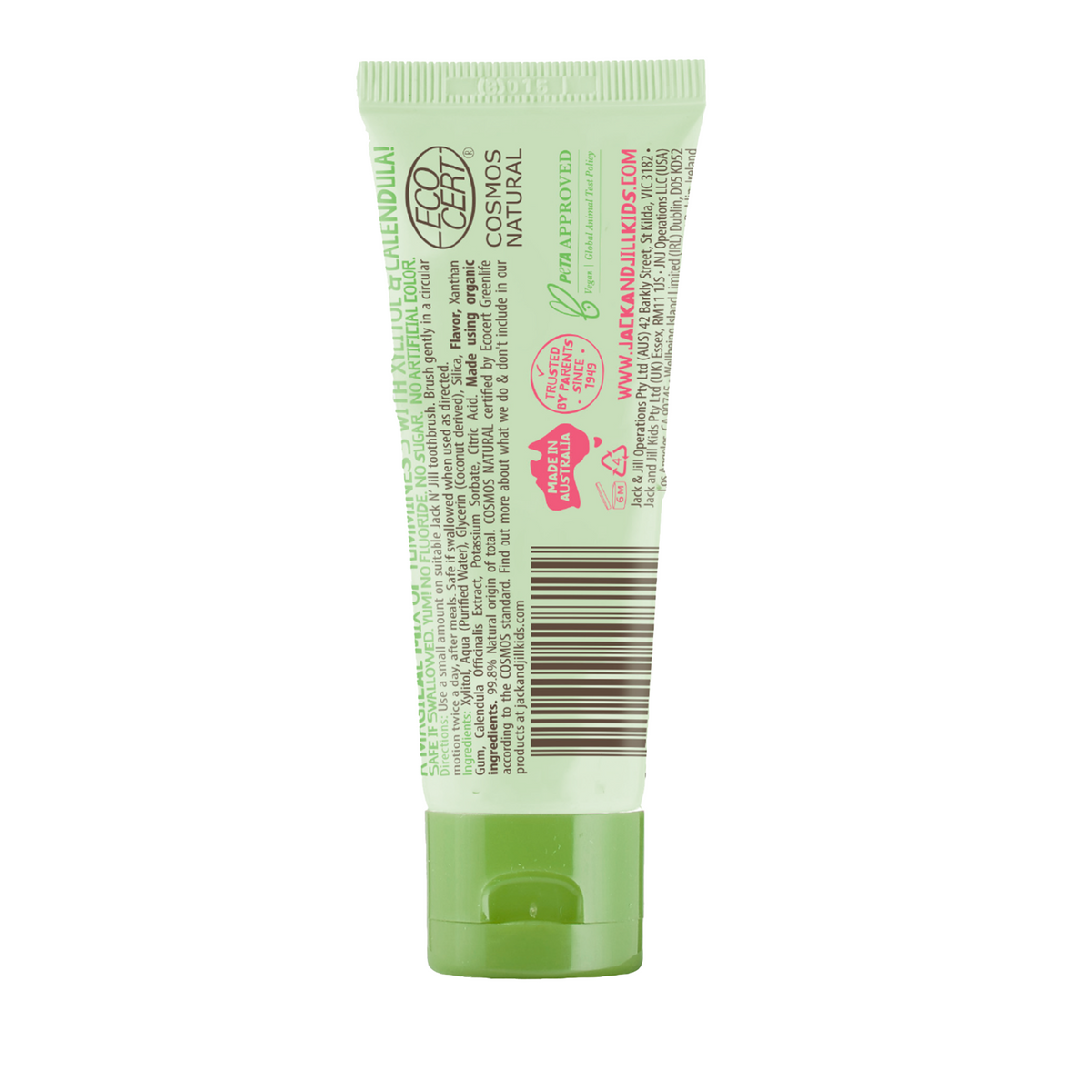 Natural Certified Toothpaste Apple 50g – Jack N' Jill USA