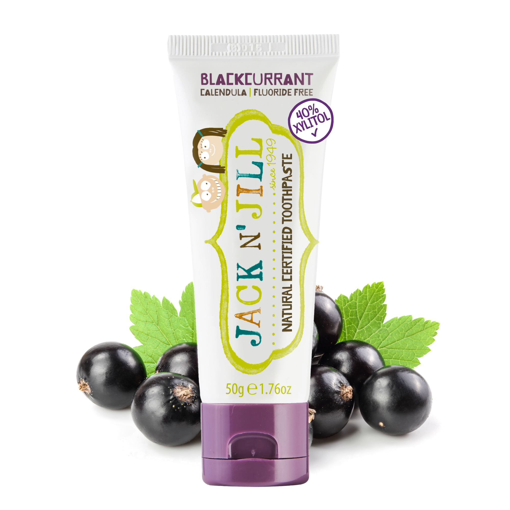 Jack n' Jill Natural Calendula Toothpaste- Blackcurrent Jack n' Jill Natural Calendula Toothpaste- Blackcurrent
