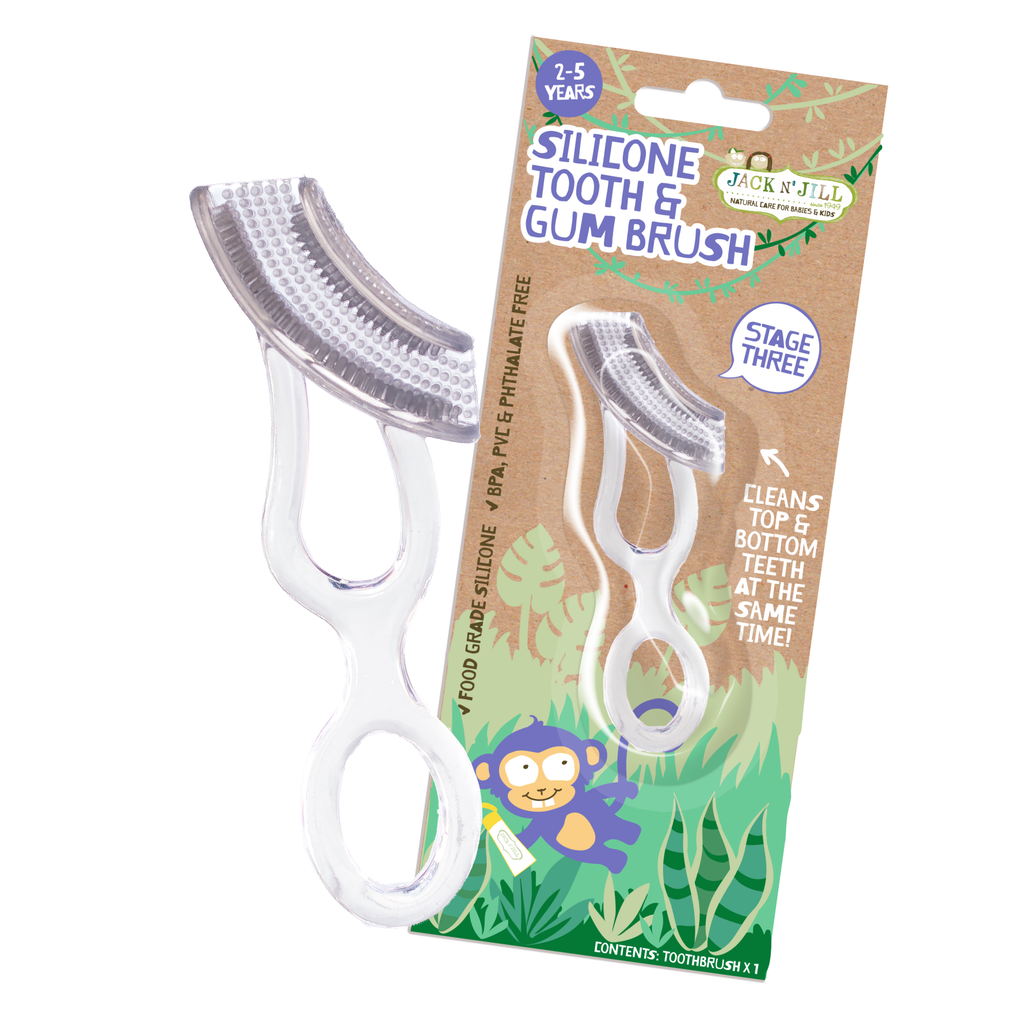 Jack n' Jill Silicone Tooth and Gum Brush - Stage Three (2-5y)