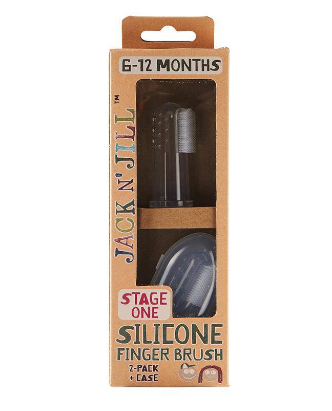 Jack N' Jill Stage 1 Silicone Finger Brush - 2 Pack - WellbeingIsland - US