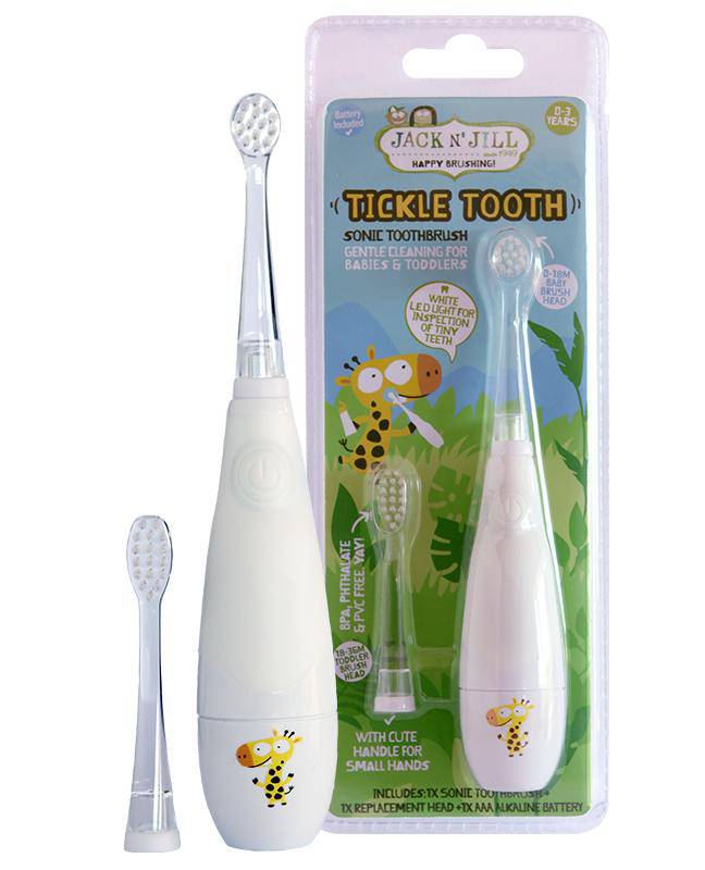 Jack N' Jill Tickle Tooth Sonic Toothbrush (0-6yrs) - WellbeingIsland - US