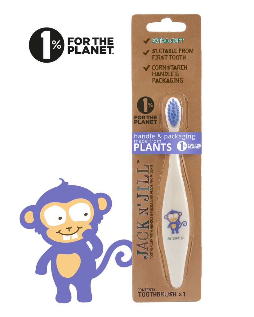 Kids Toothbrush - Monkey - WellbeingIsland - US