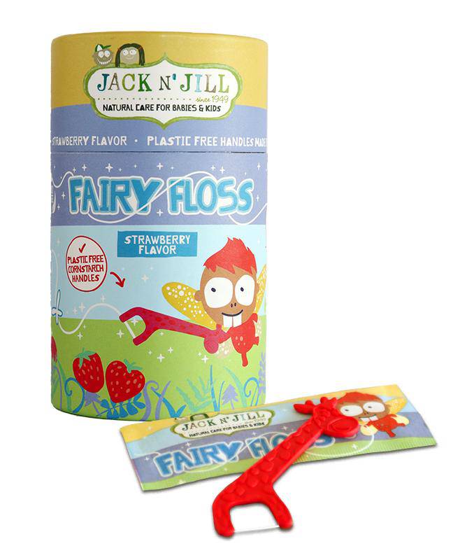 Jack N' Jill Kids Biodegradable Fairy Floss Picks - 30 Count